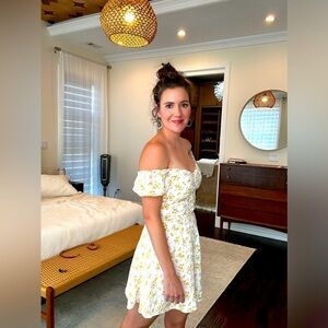 Hollister Yellow Floral Skirt Set